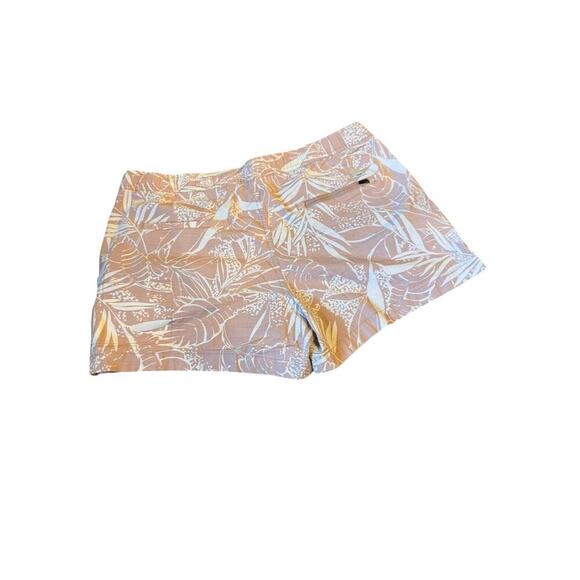 Vuori Ripstop Shorts Womens Size L Palm Tree Organic Cotton Hiking Drawstring - Picture 3 of 8